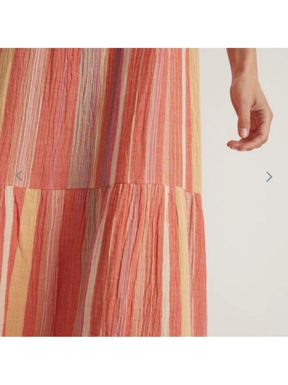 Marine layer Corinne Maxi Dress in Red Variegated Stripe - Picture 5 of 6
